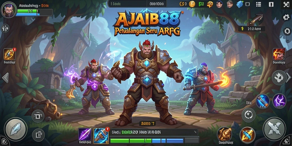 Tangkapan layar gameplay AJAIB88 dengan pertarungan menarik dan grafis yang menawan.