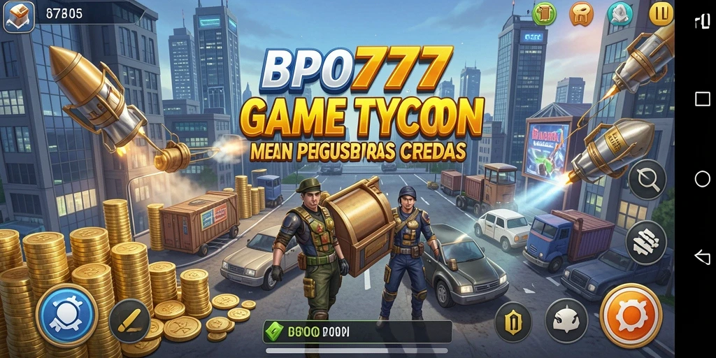 Tampilan gameplay seru BPO777 dengan elemen Tycoon yang mendalam.