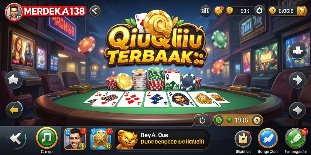 Tampilan gameplay QiuQiu yang seru di MERDEKA138.