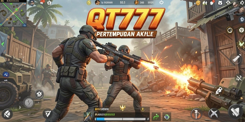Tampak aksi seru saat pertarungan Battle Royale di QT777.