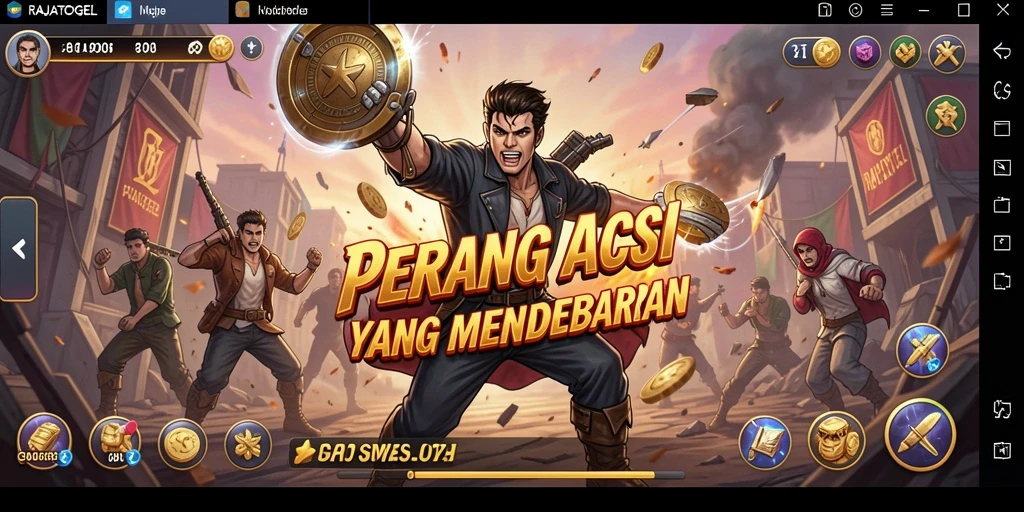 Tampilan gameplay RAJATOGEL yang seru dan mendebarkan.