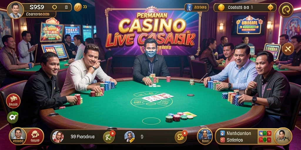 Tampilan menarik gameplay Live Casino S9S9 dengan dealer profesional.