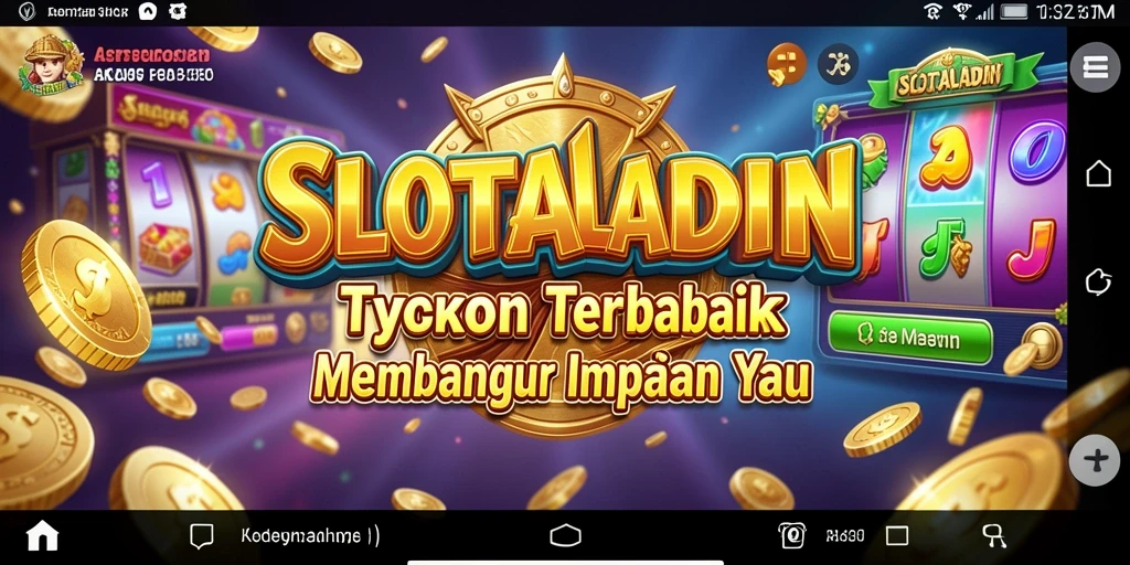 Screenshot menampilkan gameplay seru dari SLOTALADIN.